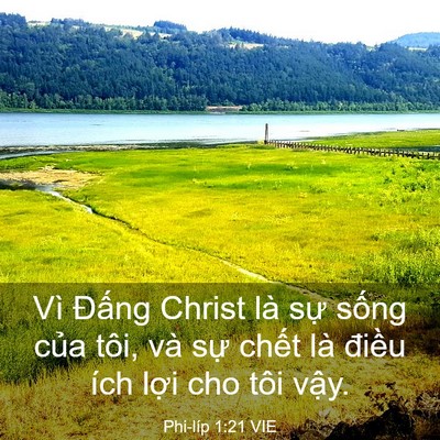 Picture 03 - Phi-líp 1:21 VIE - Vì Đấng Christ là sự sống của tôi, - Bible Verse Picture