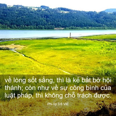 Picture 03 - Phi-líp 3:6 VIE - về lòng sốt sắng, thì là kẻ bắt bớ - Bible Verse Picture