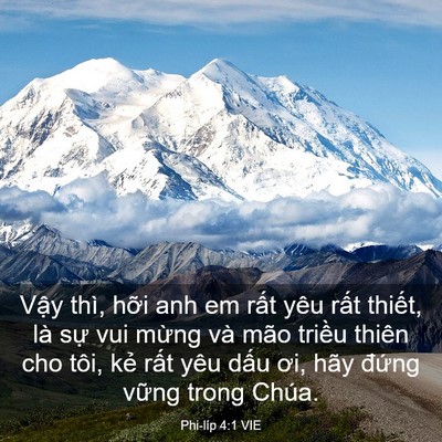 Picture 03 - Phi-líp 4:1 VIE - Vậy thì, hỡi anh em rất yêu rất - Bible Verse Picture