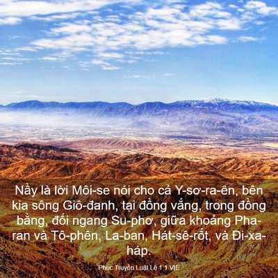 Picture 03 - Phục Truyền Luật Lệ 1:1 VIE - Nầy là lời Môi-se nói cho cả - Bible Verse Picture