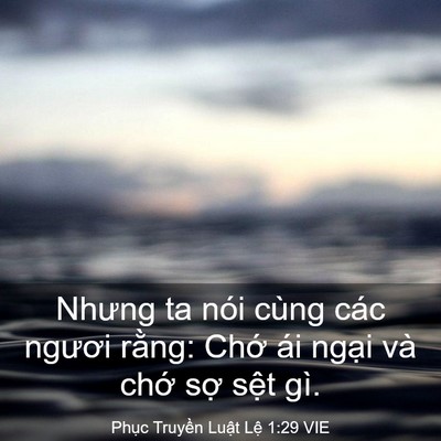 Picture 03 - Phục Truyền Luật Lệ 1:29 VIE - Nhưng ta nói cùng các ngươi rằng: Chớ - Bible Verse Picture