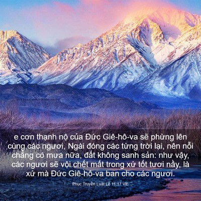 Picture 03 - Phục Truyền Luật Lệ 11:17 VIE - e cơn thạnh nộ của Đức Giê-hô-va sẽ - Bible Verse Picture