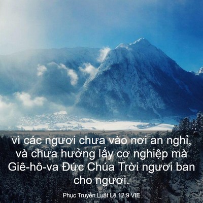 Picture 03 - Phục Truyền Luật Lệ 12:9 VIE - vì các ngươi chưa vào nơi an nghỉ, và - Bible Verse Picture