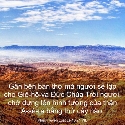 Picture 03 - Phục Truyền Luật Lệ 16:21 VIE - Gần bên bàn thờ mà ngươi sẽ lập cho - Bible Verse Picture