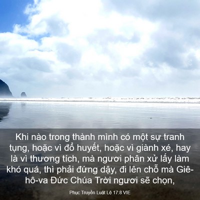 Picture 03 - Phục Truyền Luật Lệ 17:8 VIE - Khi nào trong thành mình có một sự tranh - Bible Verse Picture