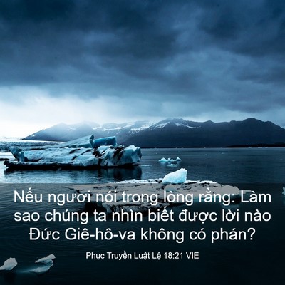 Picture 03 - Phục Truyền Luật Lệ 18:21 VIE - Nếu ngươi nói trong lòng rằng: Làm sao - Bible Verse Picture