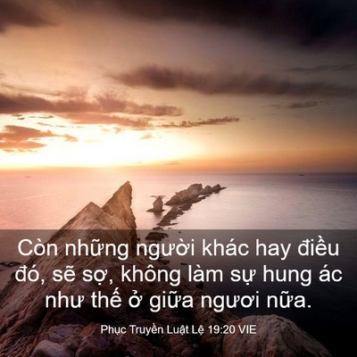 Picture 03 - Phục Truyền Luật Lệ 19:20 VIE - Còn những người khác hay điều đó, - Bible Verse Picture