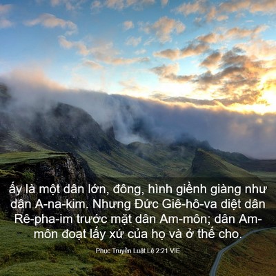 Picture 03 - Phục Truyền Luật Lệ 2:21 VIE - ấy là một dân lớn, đông, hình giềnh - Bible Verse Picture