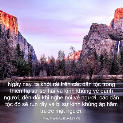 Picture 03 - Phục Truyền Luật Lệ 2:25 VIE - Ngày nay, ta khởi rải trên các dân tộc - Bible Verse Picture