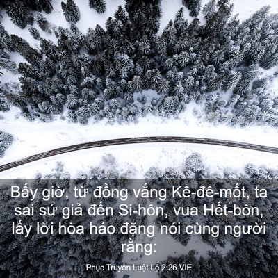 Picture 03 - Phục Truyền Luật Lệ 2:26 VIE - Bấy giờ, từ đồng vắng Kê-đê-mốt, - Bible Verse Picture