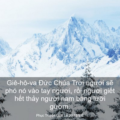 Picture 03 - Phục Truyền Luật Lệ 20:13 VIE - Giê-hô-va Đức Chúa Trời ngươi sẽ phó - Bible Verse Picture