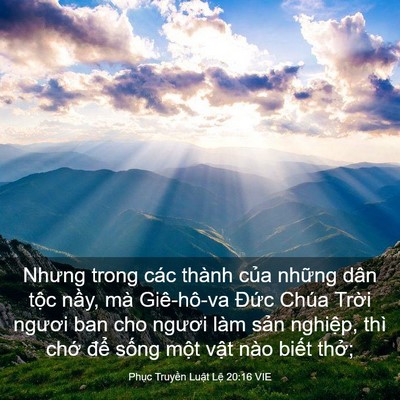 Picture 03 - Phục Truyền Luật Lệ 20:16 VIE - Nhưng trong các thành của những dân tộc - Bible Verse Picture