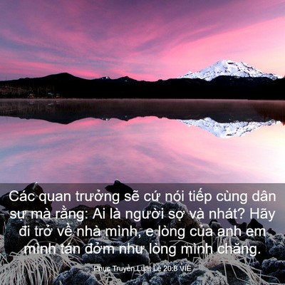 Picture 03 - Phục Truyền Luật Lệ 20:8 VIE - Các quan trưởng sẽ cứ nói tiếp cùng - Bible Verse Picture