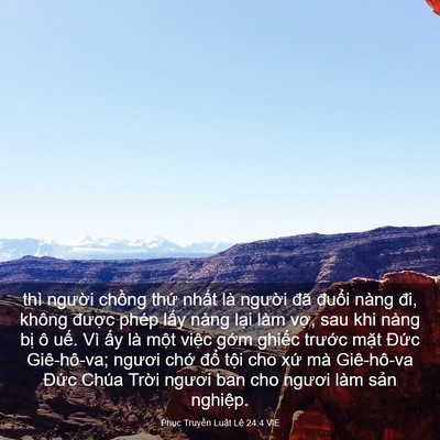 Picture 03 - Phục Truyền Luật Lệ 24:4 VIE - thì người chồng thứ nhất là người - Bible Verse Picture