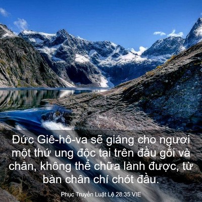 Picture 03 - Phục Truyền Luật Lệ 28:35 VIE - Đức Giê-hô-va sẽ giáng cho ngươi một - Bible Verse Picture