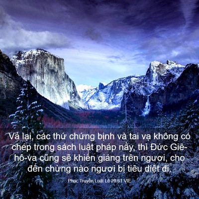 Picture 03 - Phục Truyền Luật Lệ 28:61 VIE - Vả lại, các thứ chứng bịnh và tai - Bible Verse Picture
