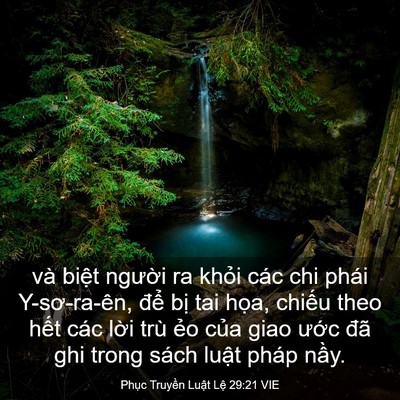 Picture 03 - Phục Truyền Luật Lệ 29:21 VIE - và biệt người ra khỏi các chi phái - Bible Verse Picture