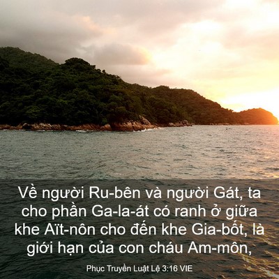 Picture 03 - Phục Truyền Luật Lệ 3:16 VIE - Về người Ru-bên và người Gát, ta cho - Bible Verse Picture