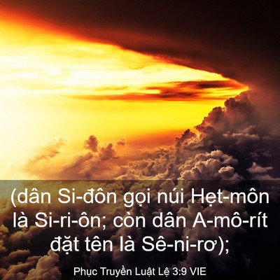 Picture 03 - Phục Truyền Luật Lệ 3:9 VIE - (dân Si-đôn gọi núi Hẹt-môn là - Bible Verse Picture
