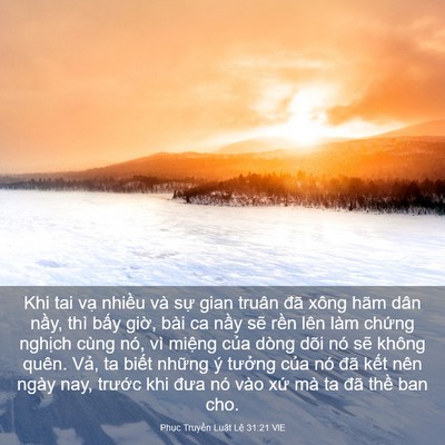 Picture 03 - Phục Truyền Luật Lệ 31:21 VIE - Khi tai vạ nhiều và sự gian truân đã - Bible Verse Picture