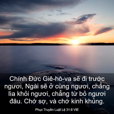 Picture 03 - Phục Truyền Luật Lệ 31:8 VIE - Chính Đức Giê-hô-va sẽ đi trước - Bible Verse Picture