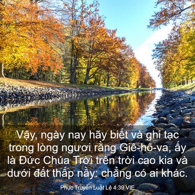 Picture 03 - Phục Truyền Luật Lệ 4:39 VIE - Vậy, ngày nay hãy biết và ghi tạc trong - Bible Verse Picture