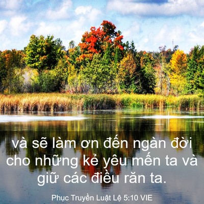 Picture 03 - Phục Truyền Luật Lệ 5:10 VIE - và sẽ làm ơn đến ngàn đời cho những - Bible Verse Picture