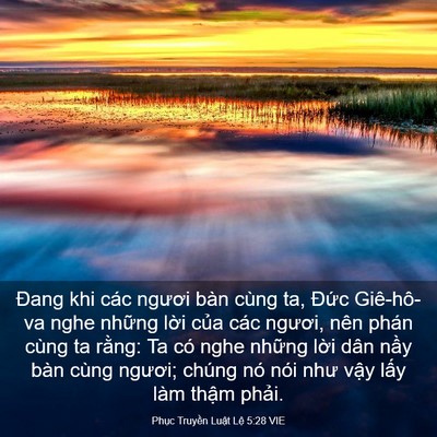 Picture 03 - Phục Truyền Luật Lệ 5:28 VIE - Đang khi các ngươi bàn cùng ta, Đức - Bible Verse Picture