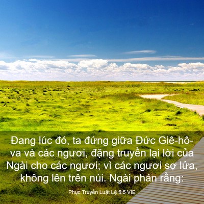 Picture 03 - Phục Truyền Luật Lệ 5:5 VIE - Đang lúc đó, ta đứng giữa Đức - Bible Verse Picture