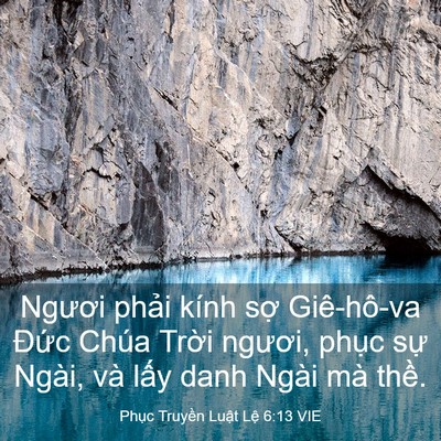 Picture 03 - Phục Truyền Luật Lệ 6:13 VIE - Ngươi phải kính sợ Giê-hô-va Đức - Bible Verse Picture