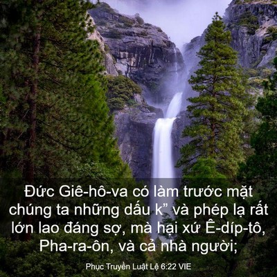 Picture 03 - Phục Truyền Luật Lệ 6:22 VIE - Đức Giê-hô-va có làm trước mặt chúng - Bible Verse Picture