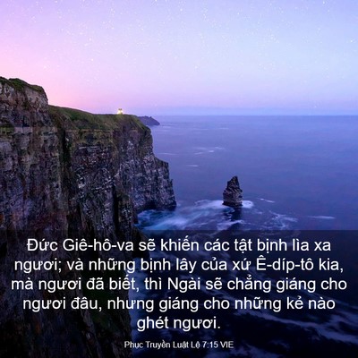 Picture 03 - Phục Truyền Luật Lệ 7:15 VIE - Đức Giê-hô-va sẽ khiến các tật bịnh - Bible Verse Picture