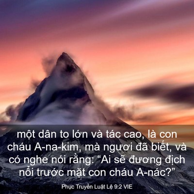 Picture 03 - Phục Truyền Luật Lệ 9:2 VIE - một dân to lớn và tác cao, là con cháu - Bible Verse Picture