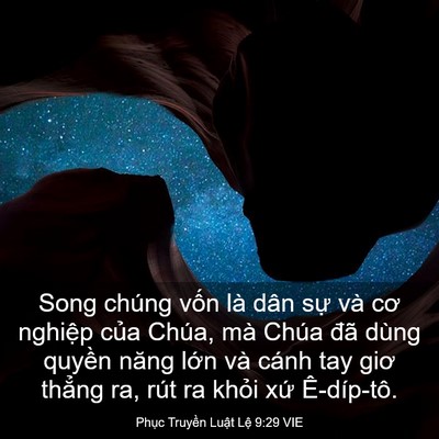 Picture 03 - Phục Truyền Luật Lệ 9:29 VIE - Song chúng vốn là dân sự và cơ nghiệp - Bible Verse Picture