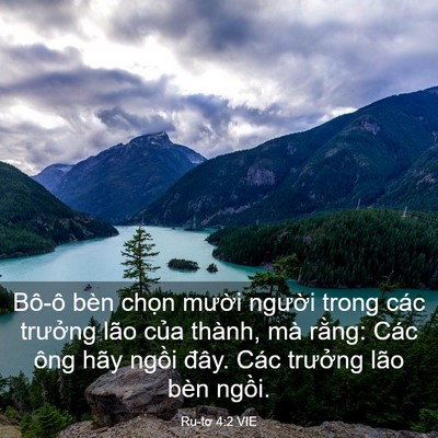 Picture 03 - Ru-tơ 4:2 VIE - Bô-ô bèn chọn mười người trong các - Bible Verse Picture