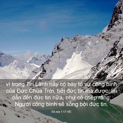 Picture 03 - Rô-ma 1:17 VIE - vì trong Tin Lành nầy có bày tỏ sự - Bible Verse Picture