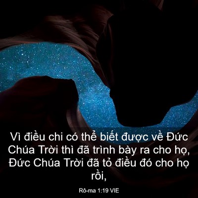 Picture 03 - Rô-ma 1:19 VIE - Vì điều chi có thể biết được về - Bible Verse Picture