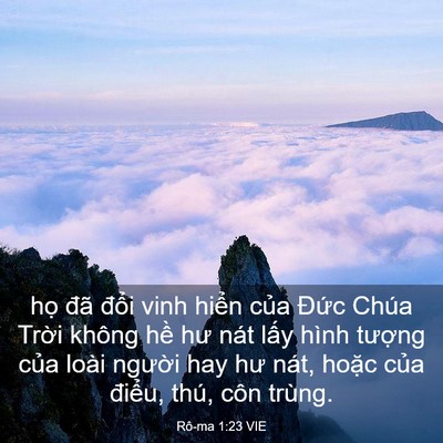Picture 03 - Rô-ma 1:23 VIE - họ đã đổi vinh hiển của Đức Chúa - Bible Verse Picture