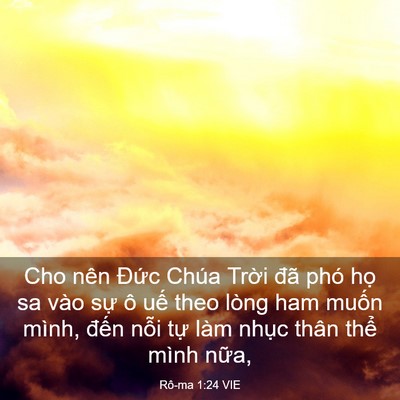Picture 03 - Rô-ma 1:24 VIE - Cho nên Đức Chúa Trời đã phó họ sa - Bible Verse Picture