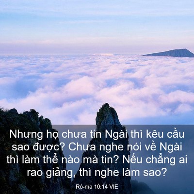 Picture 03 - Rô-ma 10:14 VIE - Nhưng họ chưa tin Ngài thì kêu cầu sao - Bible Verse Picture