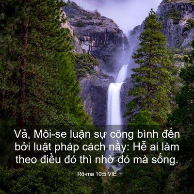 Picture 03 - Rô-ma 10:5 VIE - Vả, Môi-se luận sự công bình đến - Bible Verse Picture