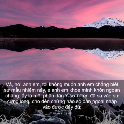 Picture 03 - Rô-ma 11:25 VIE - Vả, hỡi anh em, tôi không muốn anh em - Bible Verse Picture