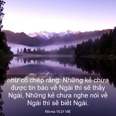 Picture 03 - Rô-ma 15:21 VIE - như có chép rằng: Những kẻ chưa - Bible Verse Picture