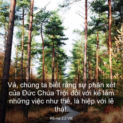 Picture 03 - Rô-ma 2:2 VIE - Vả, chúng ta biết rằng sự phán xét - Bible Verse Picture