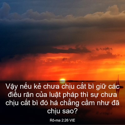 Picture 03 - Rô-ma 2:26 VIE - Vậy nếu kẻ chưa chịu cắt bì giữ - Bible Verse Picture