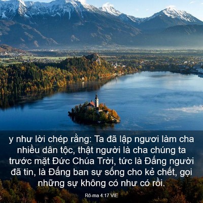 Picture 03 - Rô-ma 4:17 VIE - y như lời chép rằng: Ta đã lập ngươi - Bible Verse Picture
