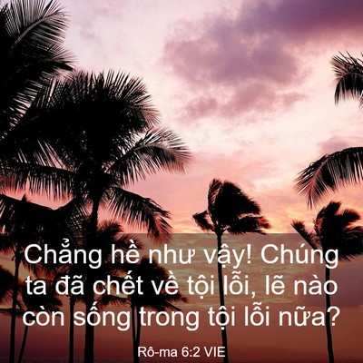 Picture 03 - Rô-ma 6:2 VIE - Chẳng hề như vậy! Chúng ta đã chết - Bible Verse Picture