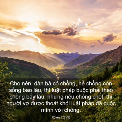 Picture 03 - Rô-ma 7:2 VIE - Cho nên, đàn bà có chồng, hễ chồng - Bible Verse Picture