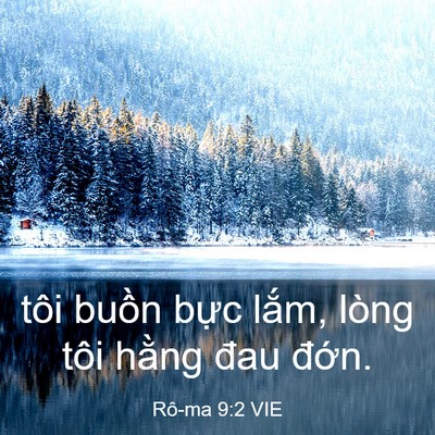Picture 03 - Rô-ma 9:2 VIE - tôi buồn bực lắm, lòng tôi hằng đau - Bible Verse Picture
