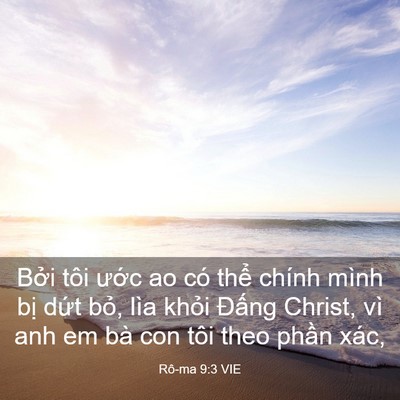 Picture 03 - Rô-ma 9:3 VIE - Bởi tôi ước ao có thể chính mình bị - Bible Verse Picture